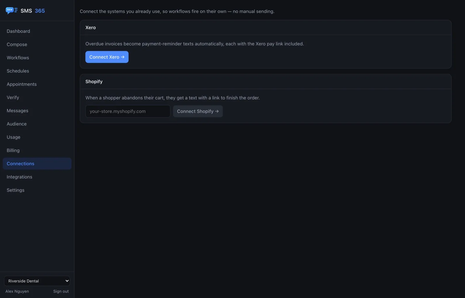 Connect Xero and Shopify